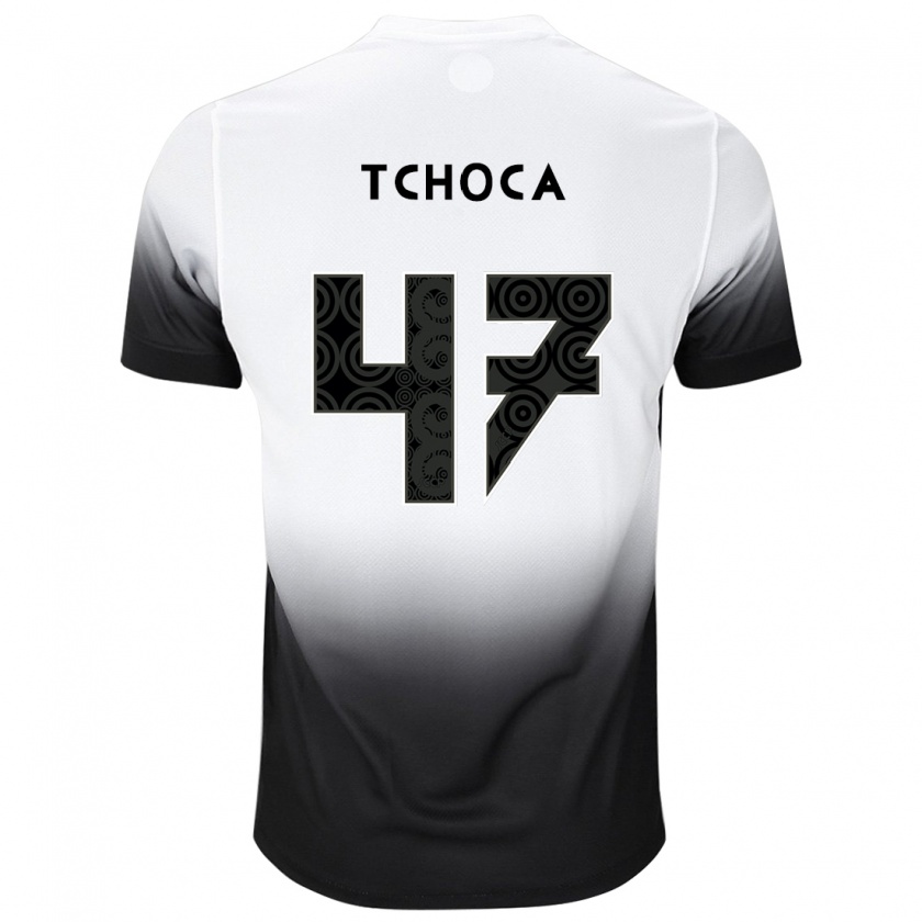 Kandiny Uomo Maglia Tchoca #47 Bianco Nero Kit Gara Home 2024/25 Maglietta