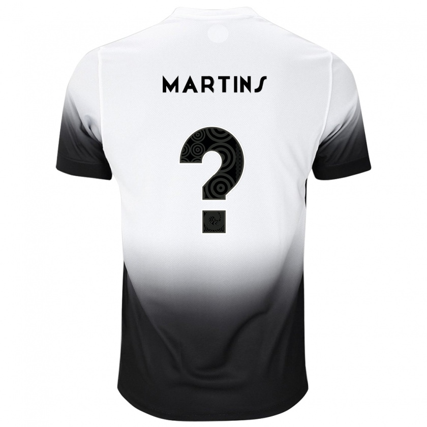 Kandiny Heren Guilherme Martins #0 Wit Zwart Thuisshirt Thuistenue 2024/25 T-Shirt