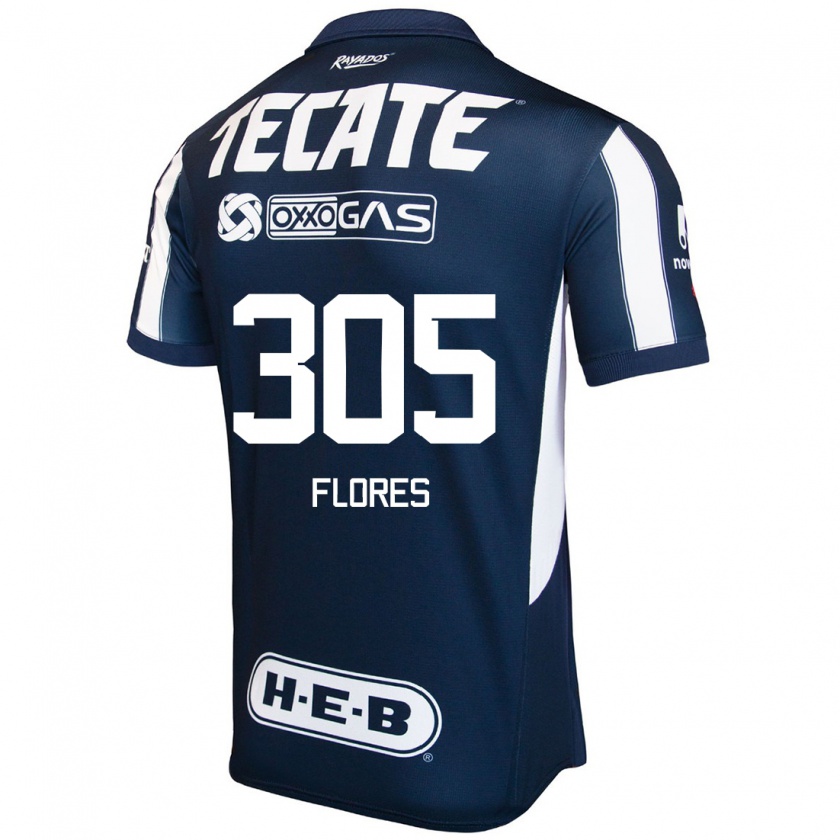 Kandiny Herren Santiago Flores #305 Blau Rot Weiß Heimtrikot Trikot 2024/25 T-Shirt Österreich