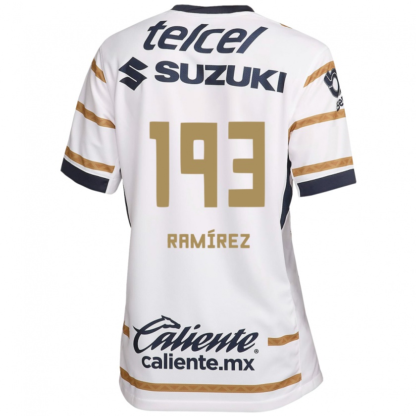 Kandiny Hombre Camiseta Héctor Ramírez #193 Obsidiana Blanca 1ª Equipación 2024/25 La Camisa