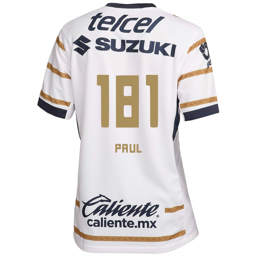 Kandiny Hombre Camiseta Miguel Paul #181 Obsidiana Blanca 1ª Equipación 2024/25 La Camisa