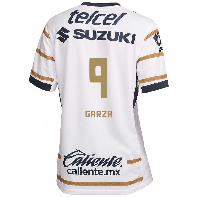 Kandiny Hombre Camiseta Dinora Garza #9 Obsidiana Blanca 1ª Equipación 2024/25 La Camisa