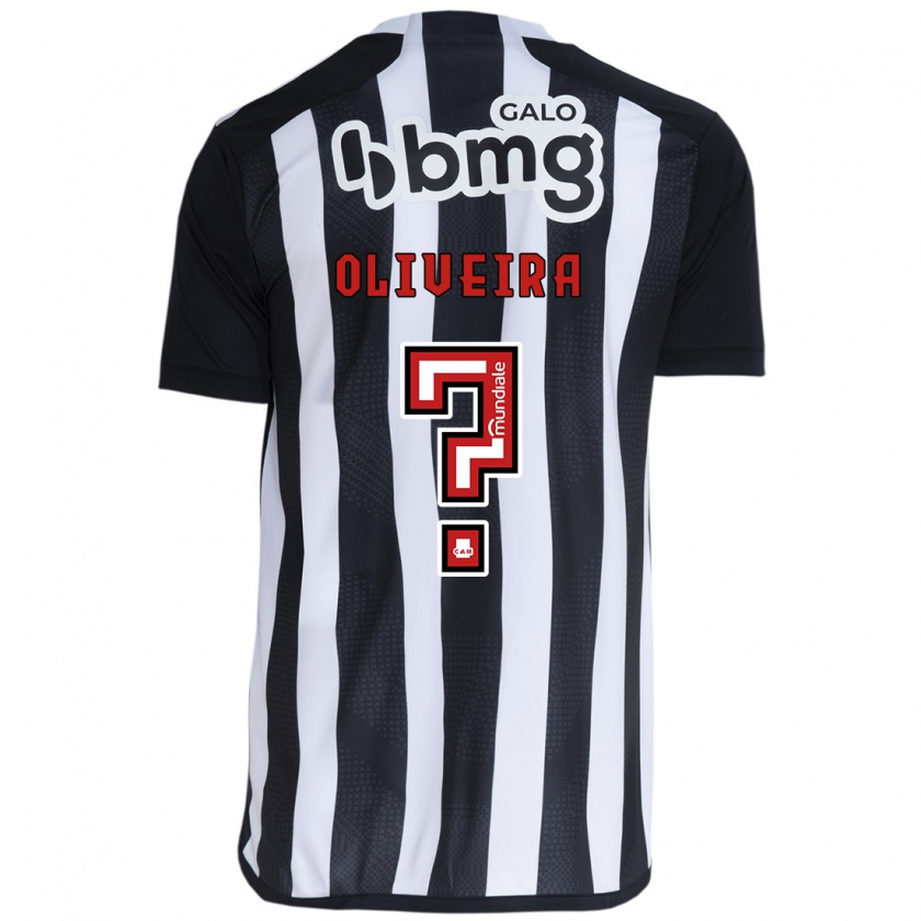 Kandiny Hombre Camiseta Pedro Oliveira #0 Blanco Negro 1ª Equipación 2024/25 La Camisa