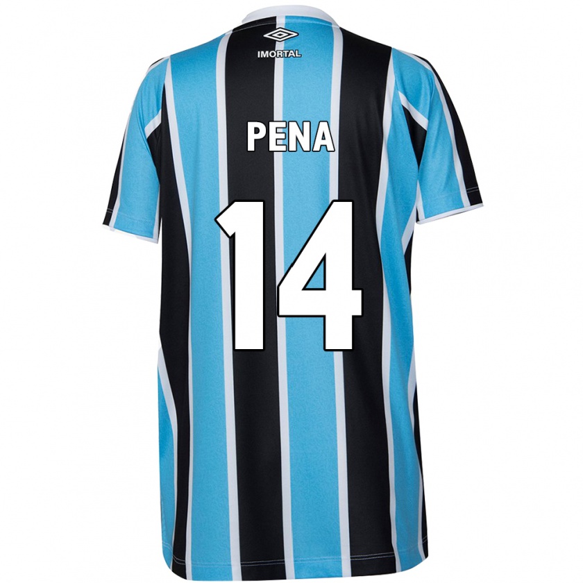 Kandiny Uomo Maglia Jessica Peña #14 Blu Nero Bianco Kit Gara Home 2024/25 Maglietta