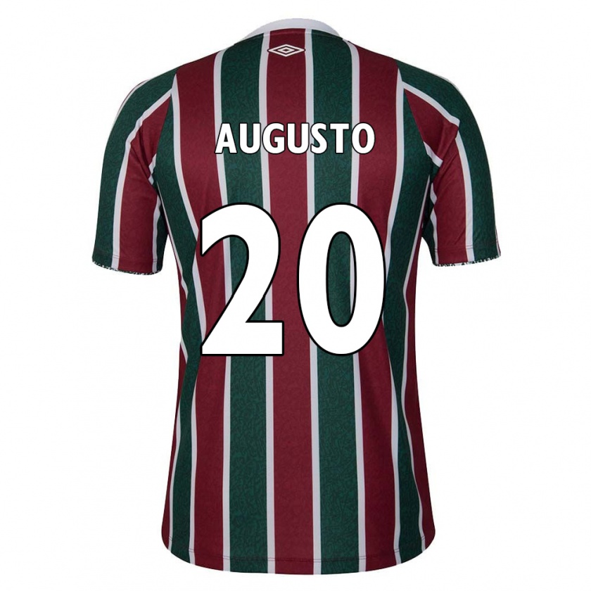 Kandiny Hombre Camiseta Renato Augusto #20 Verde Granate Blanco 1ª Equipación 2024/25 La Camisa