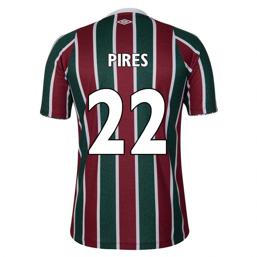 Kandiny Herren Gabriel Pires #22 Grün Kastanienbraun Weiß Heimtrikot Trikot 2024/25 T-Shirt Österreich