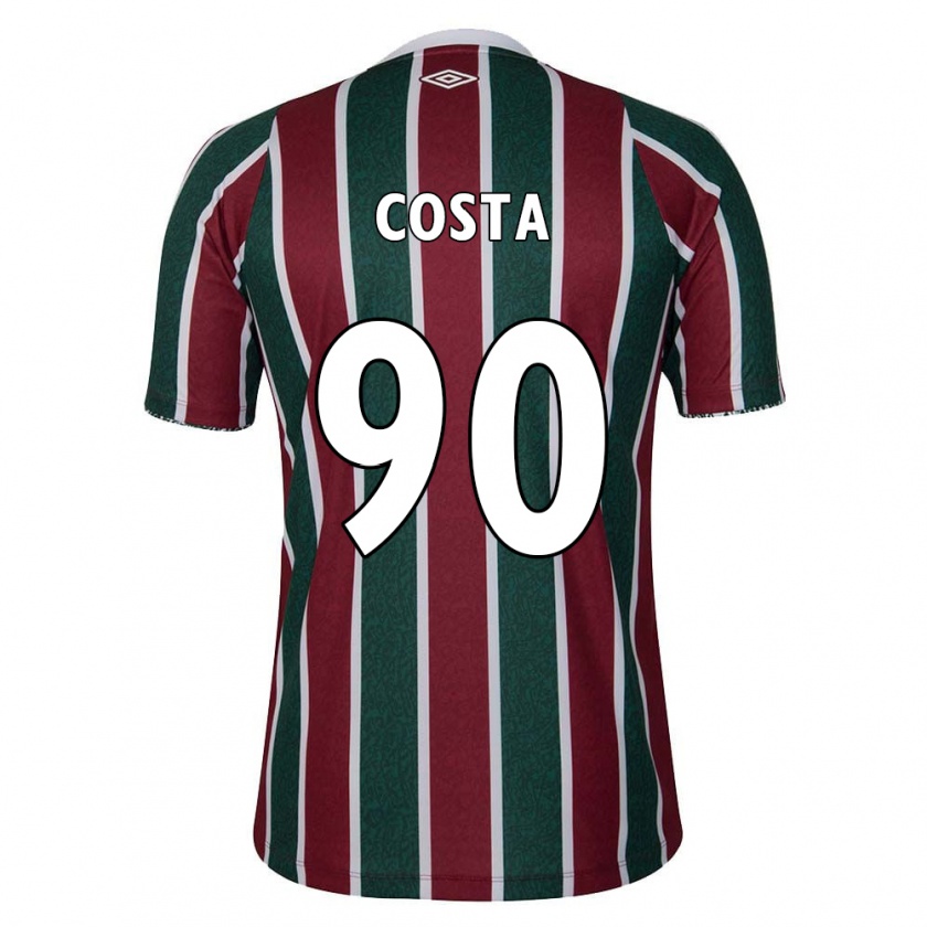 Kandiny Heren Douglas Costa #90 Groen Kastanjebruin Wit Thuisshirt Thuistenue 2024/25 T-Shirt België