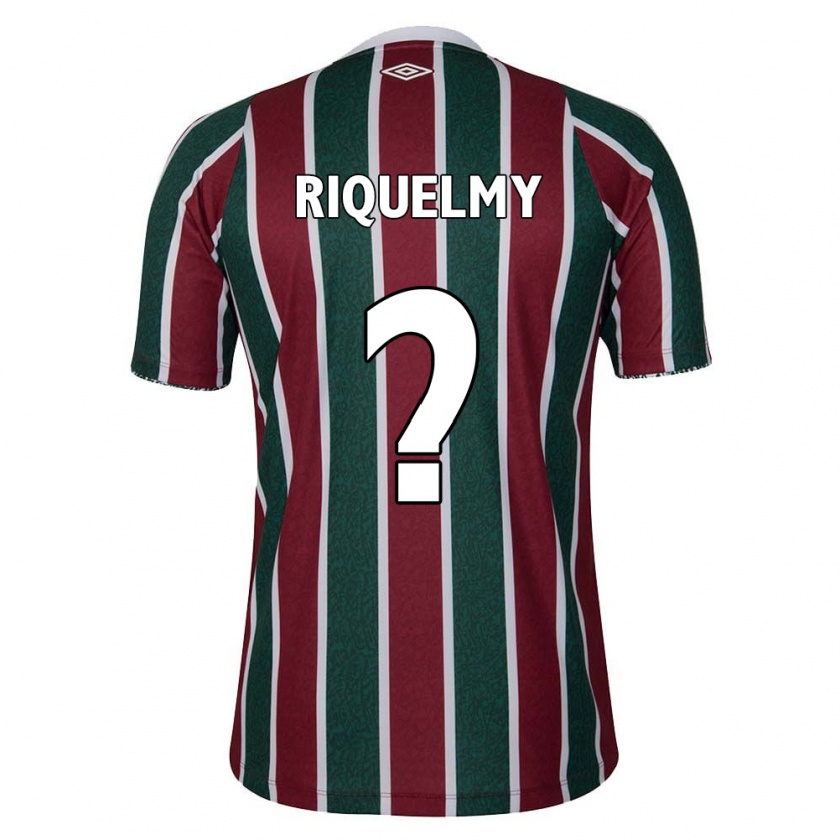 Kandiny Hombre Camiseta Riquelmy #0 Verde Granate Blanco 1ª Equipación 2024/25 La Camisa