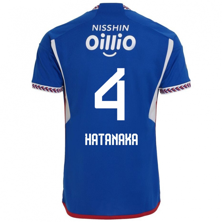 Kandiny Herren Shinnosuke Hatanaka #4 Blau Weiß Rot Heimtrikot Trikot 2024/25 T-Shirt Österreich