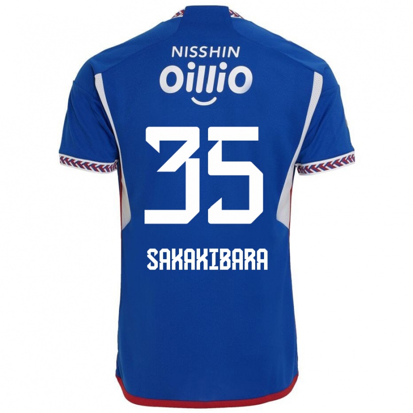 Kandiny Hombre Camiseta Keigo Sakakibara #35 Azul Blanco Rojo 1ª Equipación 2024/25 La Camisa