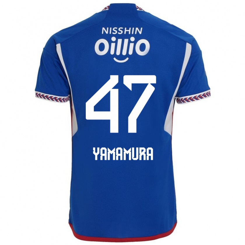 Kandiny Herren Kazuya Yamamura #47 Blau Weiß Rot Heimtrikot Trikot 2024/25 T-Shirt Österreich