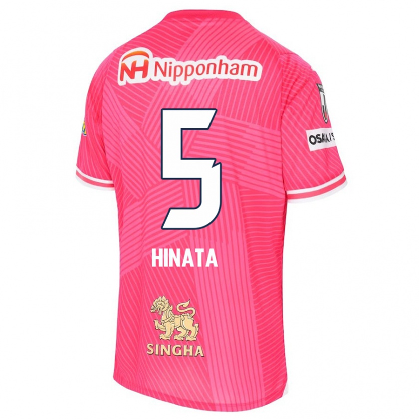 Kandiny Uomo Maglia Hinata Kida #5 Rosa Bianco Kit Gara Home 2024/25 Maglietta