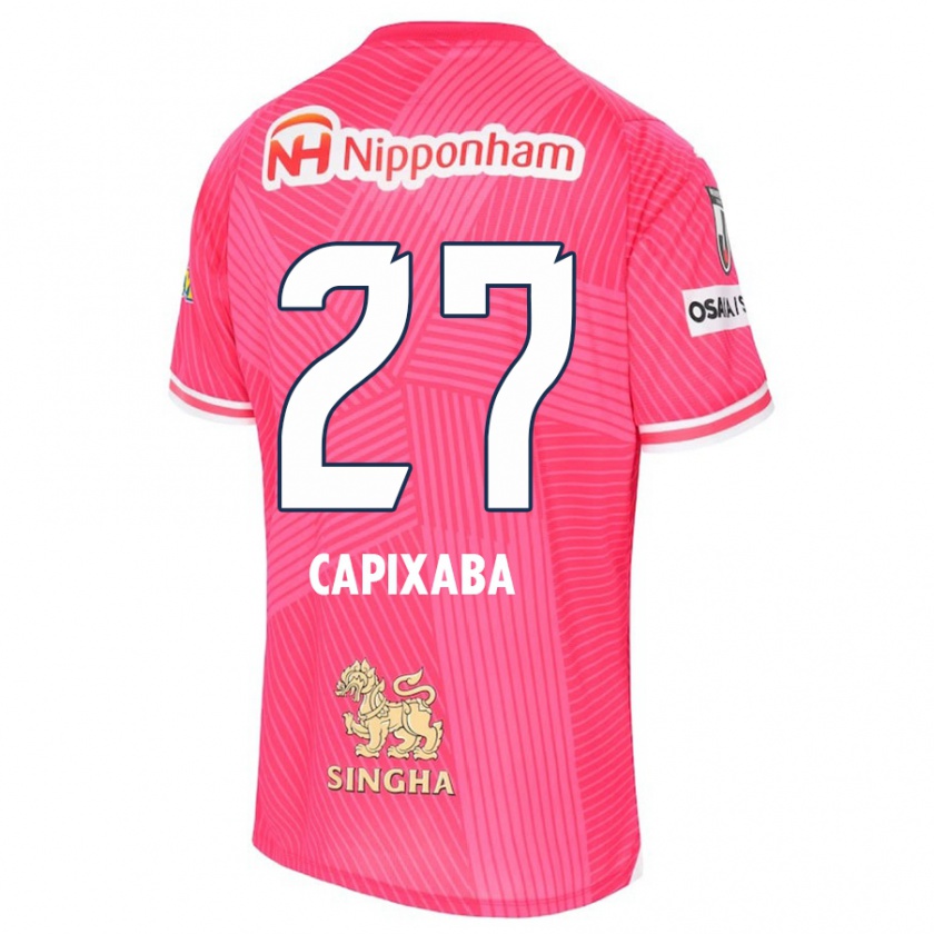 Kandiny Heren Capixaba #27 Roze Wit Thuisshirt Thuistenue 2024/25 T-Shirt