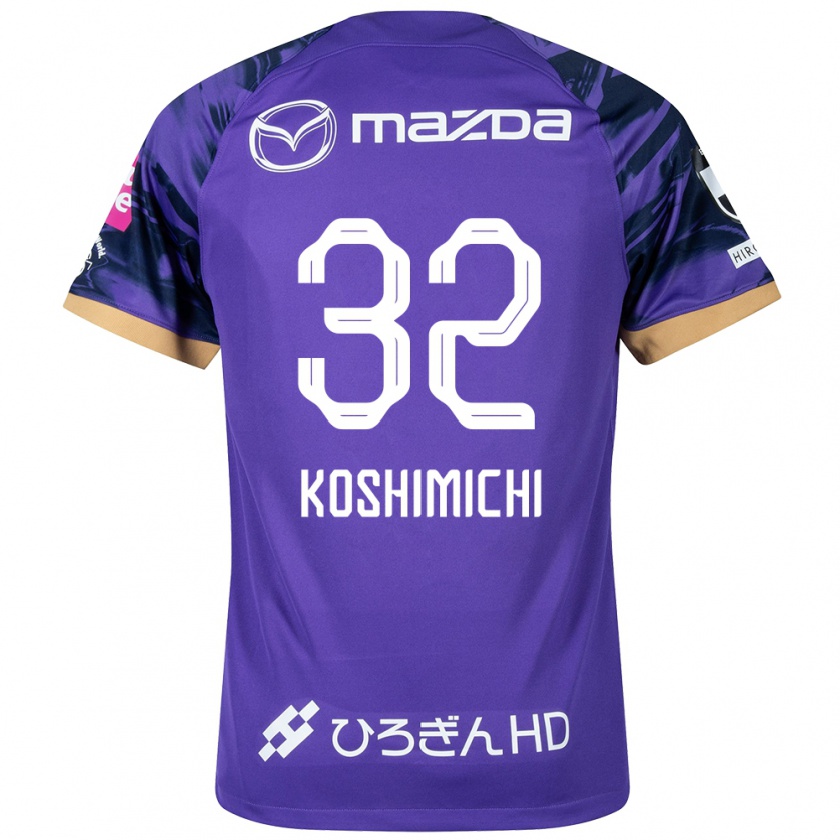 Kandiny Uomo Maglia Sota Koshimichi #32 Viola Bianco Kit Gara Home 2024/25 Maglietta