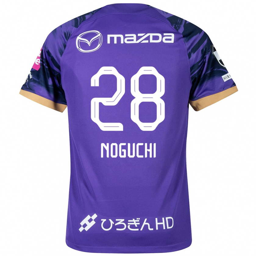 Kandiny Uomo Maglia Rento Noguchi #28 Viola Bianco Kit Gara Home 2024/25 Maglietta