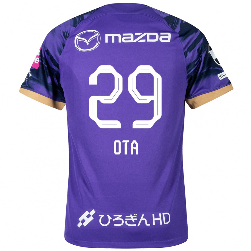 Kandiny Uomo Maglia Hiroto Ota #29 Viola Bianco Kit Gara Home 2024/25 Maglietta