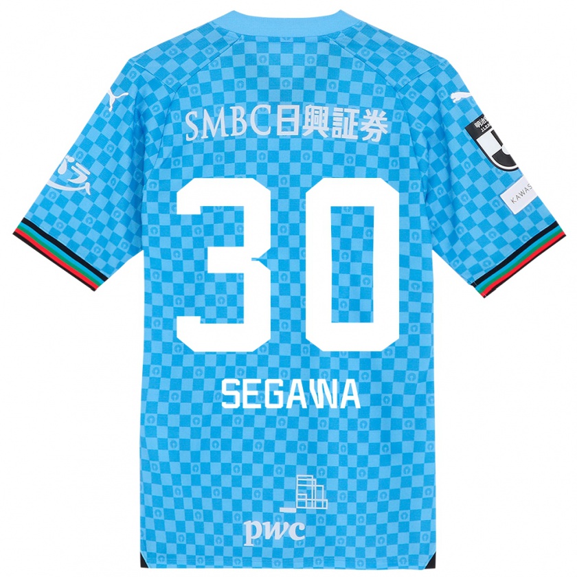 Kandiny Uomo Maglia Yusuke Segawa #30 Azzurro Blu Kit Gara Home 2024/25 Maglietta