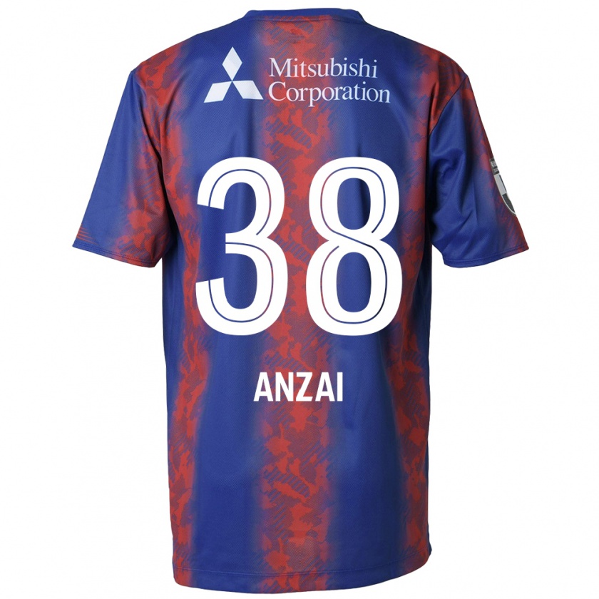 Kandiny Uomo Maglia Soma Anzai #38 Blu Rosso Kit Gara Home 2024/25 Maglietta