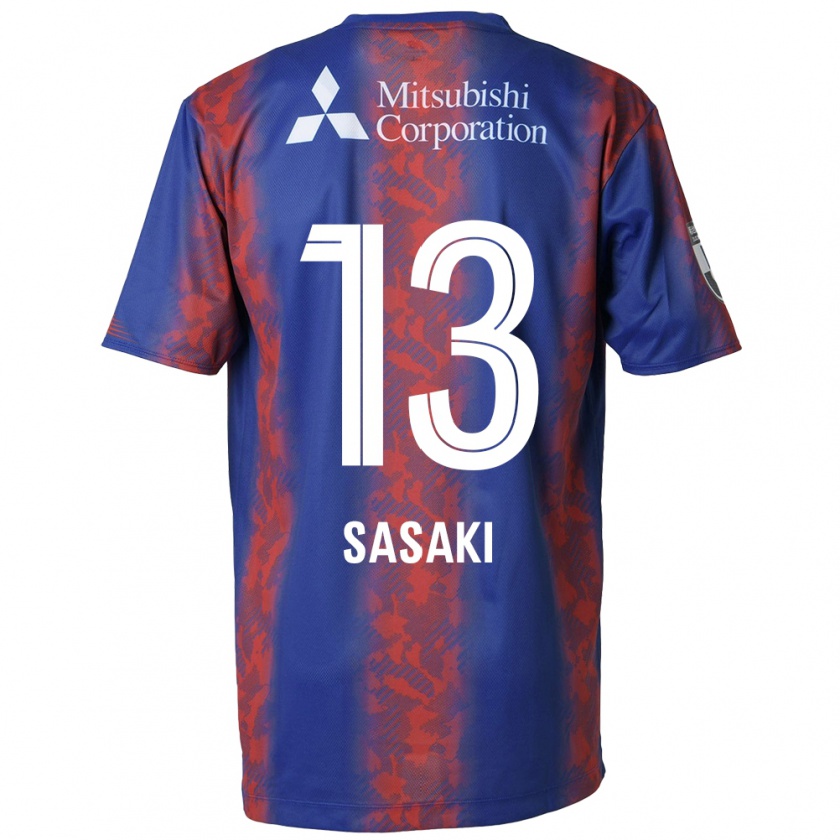 Kandiny Hombre Camiseta Shoei Sasaki #13 Azul Rojo 1ª Equipación 2024/25 La Camisa