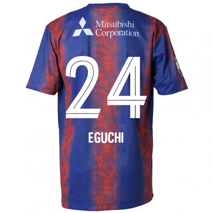 Kandiny Herren Kaito Eguchi #24 Blau Rot Heimtrikot Trikot 2024/25 T-Shirt Österreich