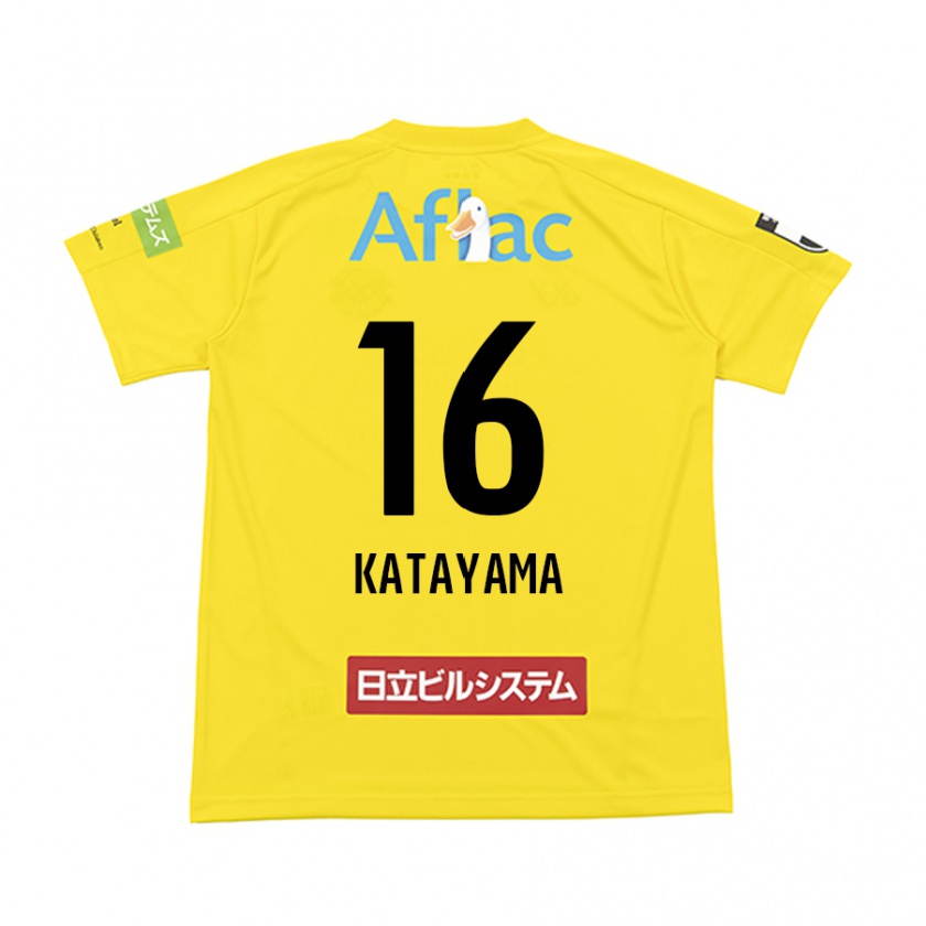 Kandiny Hombre Camiseta Eiichi Katayama #16 Amarillo Negro 1ª Equipación 2024/25 La Camisa