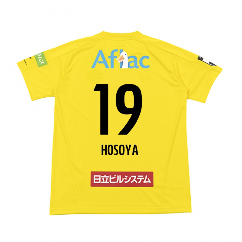 Kandiny Heren Mao Hosoya #19 Geel Zwart Thuisshirt Thuistenue 2024/25 T-Shirt