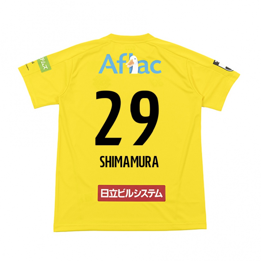 Kandiny Heren Takuya Shimamura #29 Geel Zwart Thuisshirt Thuistenue 2024/25 T-Shirt