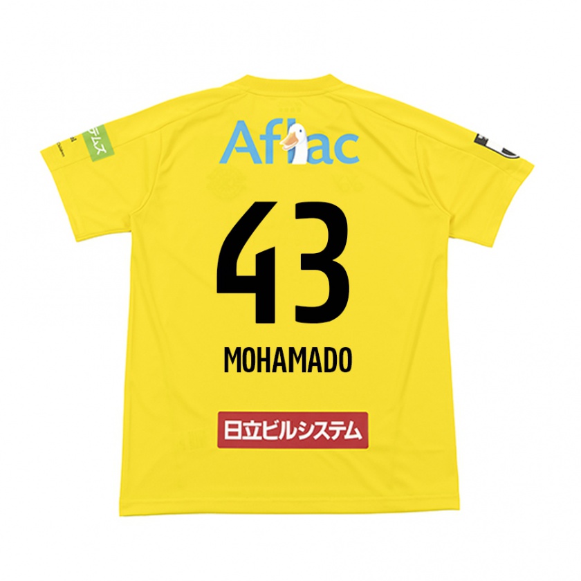 Kandiny Hombre Camiseta Faruzansana Mohamado #43 Amarillo Negro 1ª Equipación 2024/25 La Camisa