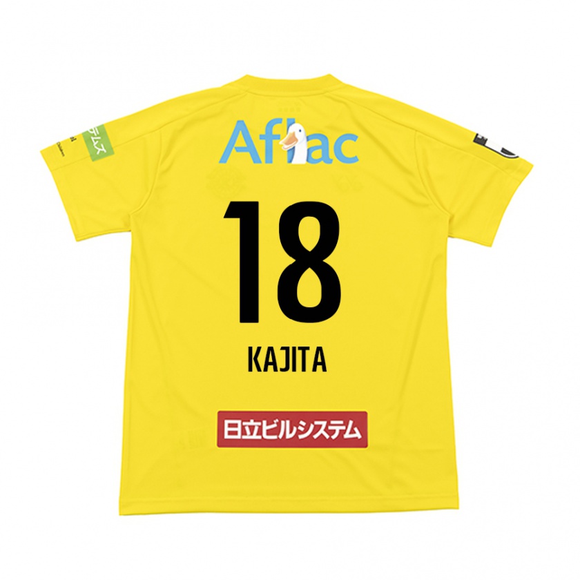 Kandiny Heren Kento Kajita #18 Geel Zwart Thuisshirt Thuistenue 2024/25 T-Shirt