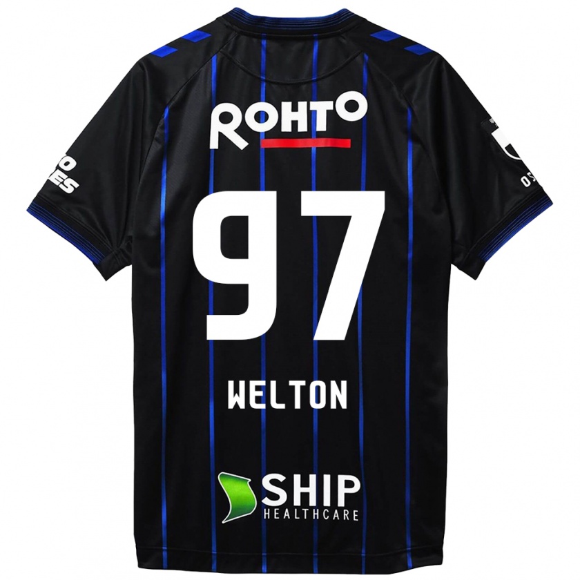 Kandiny Uomo Maglia Welton #97 Nero Blu Kit Gara Home 2024/25 Maglietta