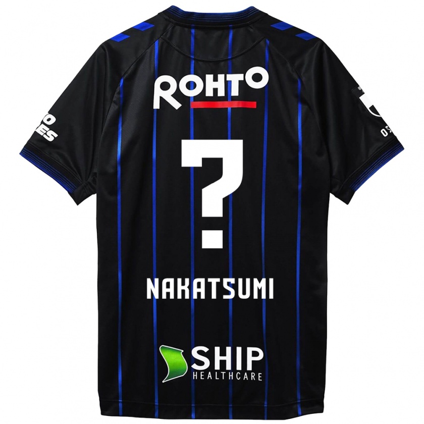 Kandiny Uomo Maglia Naru Nakatsumi #0 Nero Blu Kit Gara Home 2024/25 Maglietta