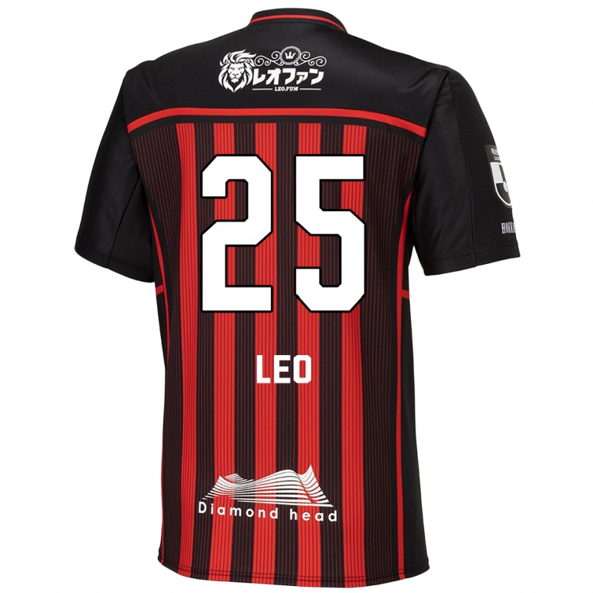 Kandiny Heren Leo Osaki #25 Rood Zwart Thuisshirt Thuistenue 2024/25 T-Shirt