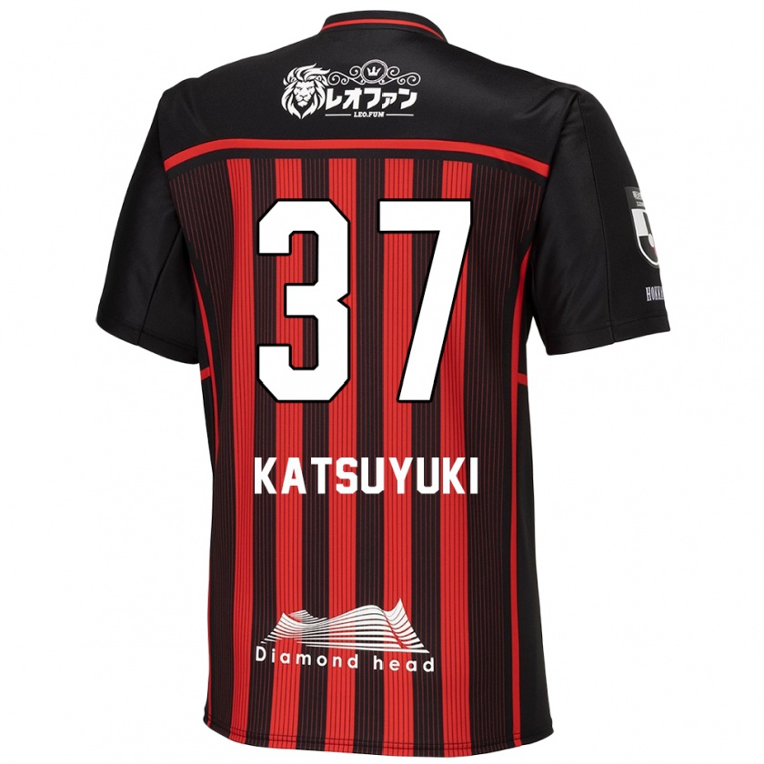 KandinyメンズKatsuyuki Tanaka#37赤、黒ホームシャツ2024/25ジャージーユニフォーム