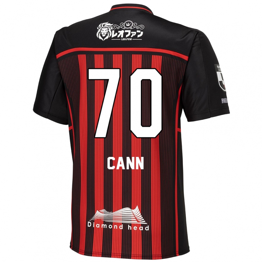 Kandiny Uomo Maglia Francis Cann #70 Rosso Nero Kit Gara Home 2024/25 Maglietta