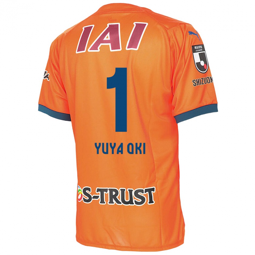 Kandiny Uomo Maglia Yuya Oki #1 Arancione Blu Kit Gara Home 2024/25 Maglietta