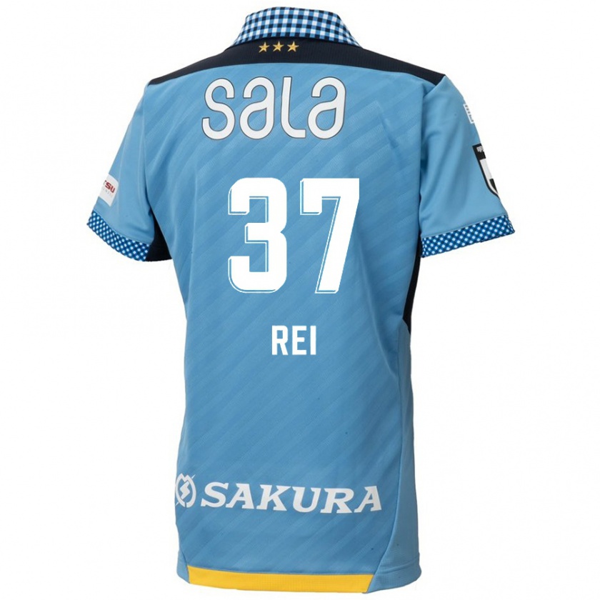 Kandiny Hombre Camiseta Rei Hirakawa #37 Azul Negro 1ª Equipación 2024/25 La Camisa