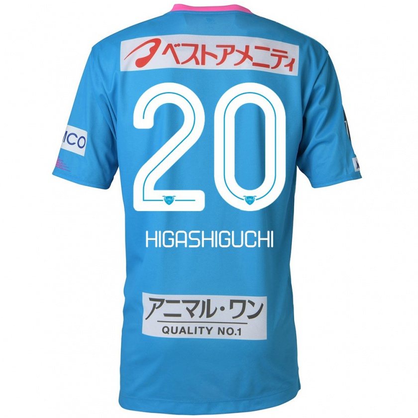 KandinyメンズAitaro Higashiguchi#20ブルー ピンクホームシャツ2024/25ジャージーユニフォーム