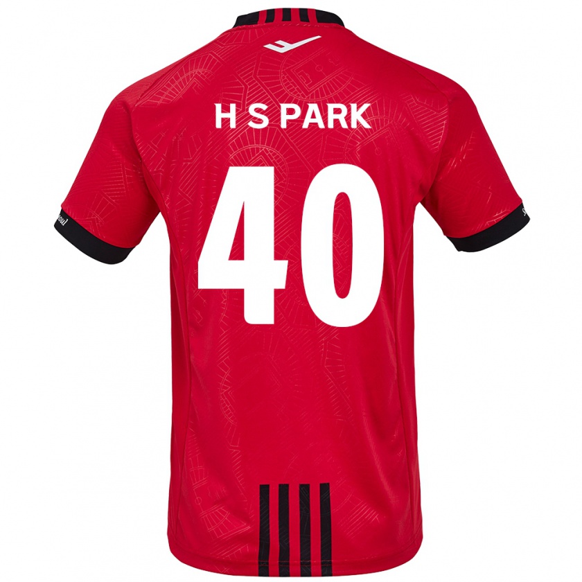 Kandiny Heren Seong-Hun Park #40 Rood Zwart Thuisshirt Thuistenue 2024/25 T-Shirt België