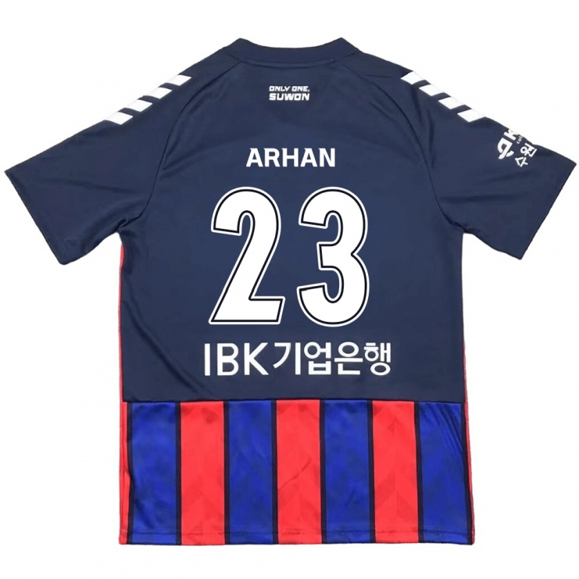 Kandiny Heren Pratama Arhan #23 Blauw Rood Thuisshirt Thuistenue 2024/25 T-Shirt België