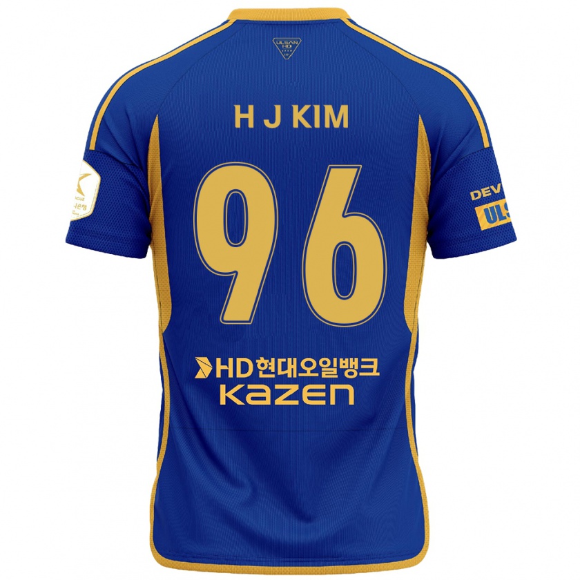 Kandiny Heren Ji-Hyun Kim #96 Blauw Geel Thuisshirt Thuistenue 2024/25 T-Shirt België