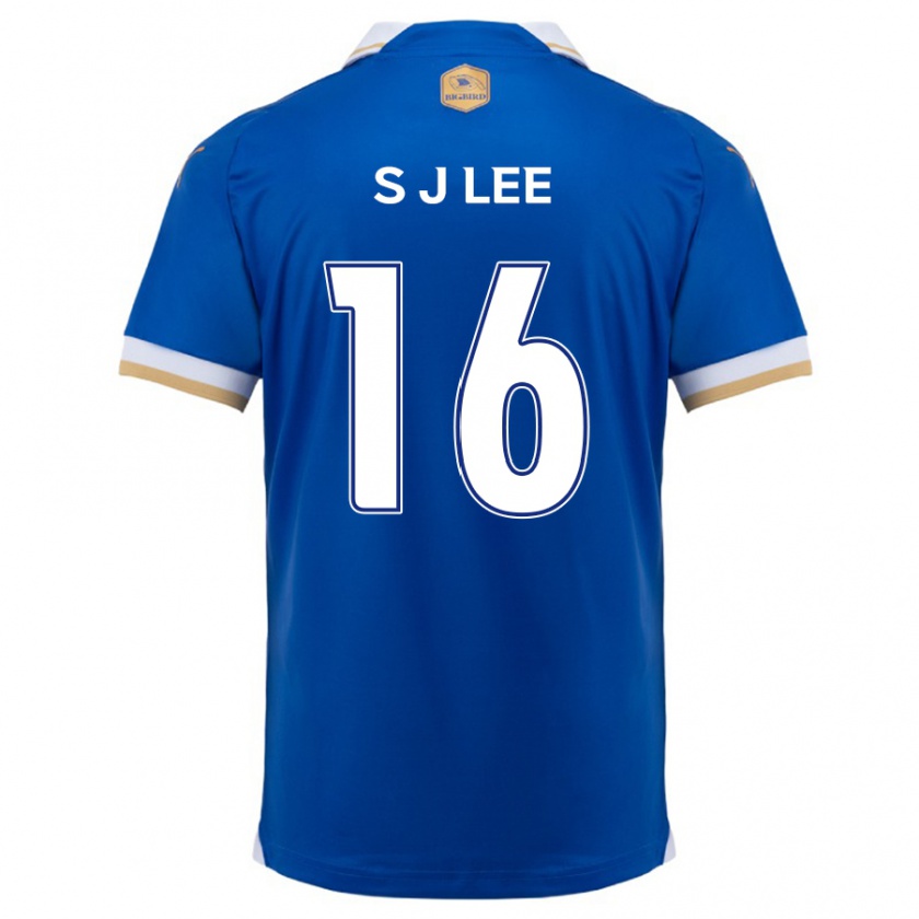 Kandiny Hombre Camiseta Jong-Sung Lee #16 Azul Blanco 1ª Equipación 2024/25 La Camisa