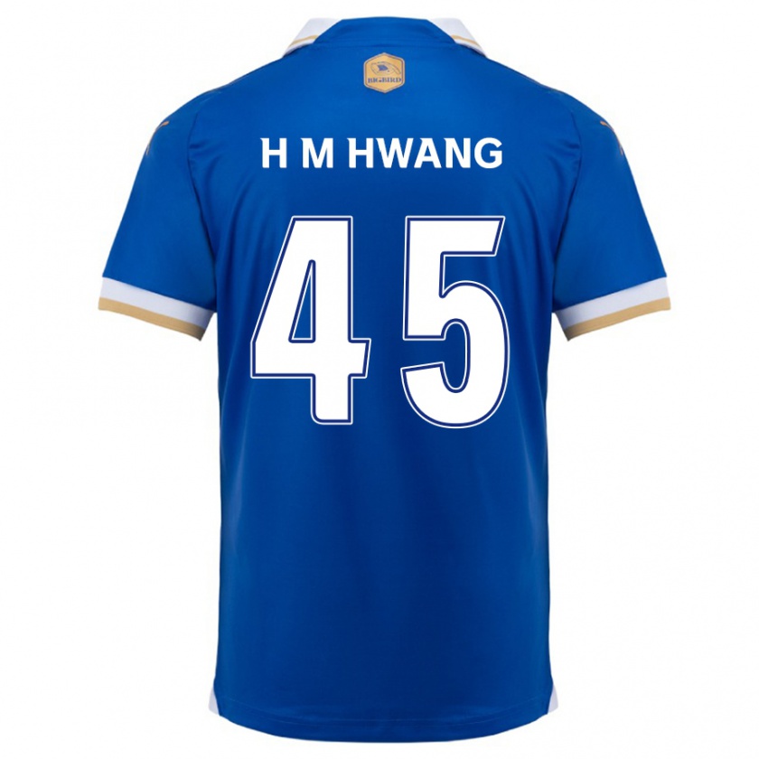 KandinyメンズMyung-Hyun Hwang#45ブルーホワイトホームシャツ2024/25ジャージーユニフォーム