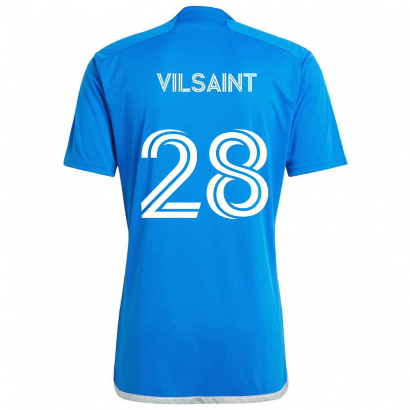 Kandiny Heren Jules-Anthony Vilsaint #28 Blauw Wit Thuisshirt Thuistenue 2024/25 T-Shirt België