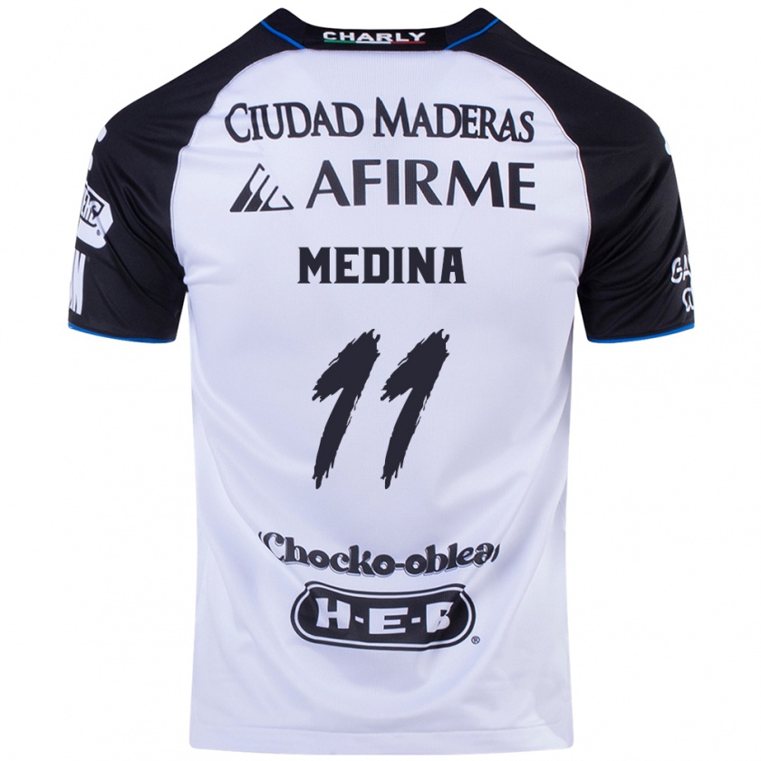 Kandiny Uomo Maglia Alan Medina #11 Nero Blu Kit Gara Home 2024/25 Maglietta