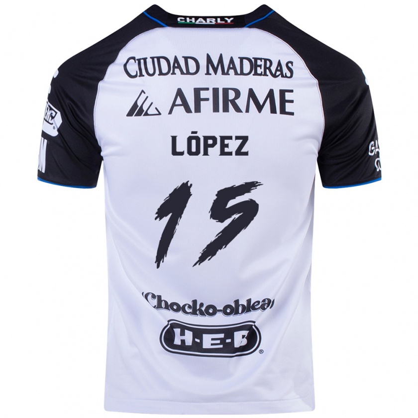 Kandiny Hombre Camiseta Víctor López #15 Azul Negro 1ª Equipación 2024/25 La Camisa