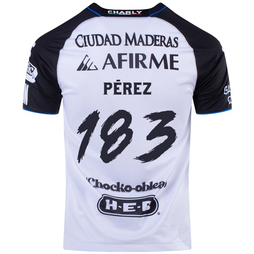 Kandiny Hombre Camiseta Aldahir Pérez #183 Azul Negro 1ª Equipación 2024/25 La Camisa