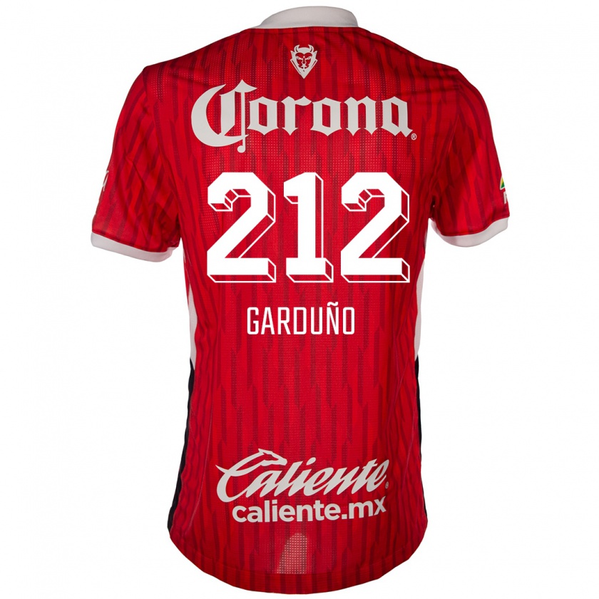 Kandiny Uomo Maglia Carlos Garduño #212 Rosso Bianco Kit Gara Home 2024/25 Maglietta