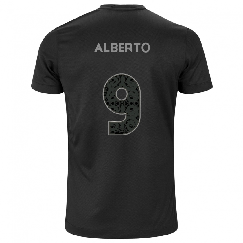 Kandiny Herren Yuri Alberto #9 Schwarz Auswärtstrikot Trikot 2024/25 T-Shirt Österreich