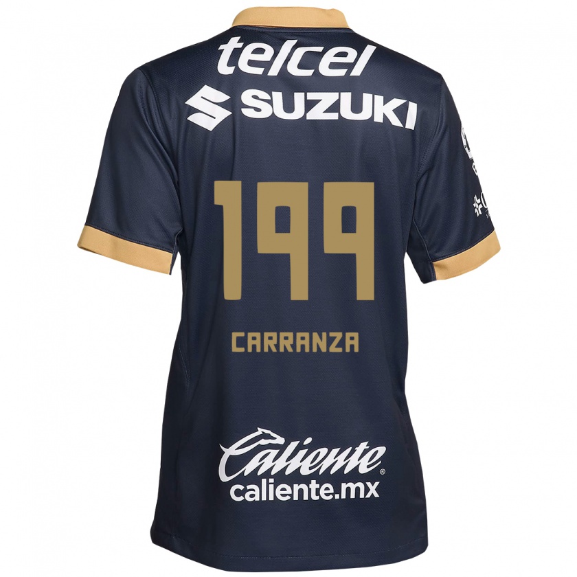 Kandiny Uomo Maglia Kléber Carranza #199 Ossidiana Oro Bianco Kit Gara Away 2024/25 Maglietta