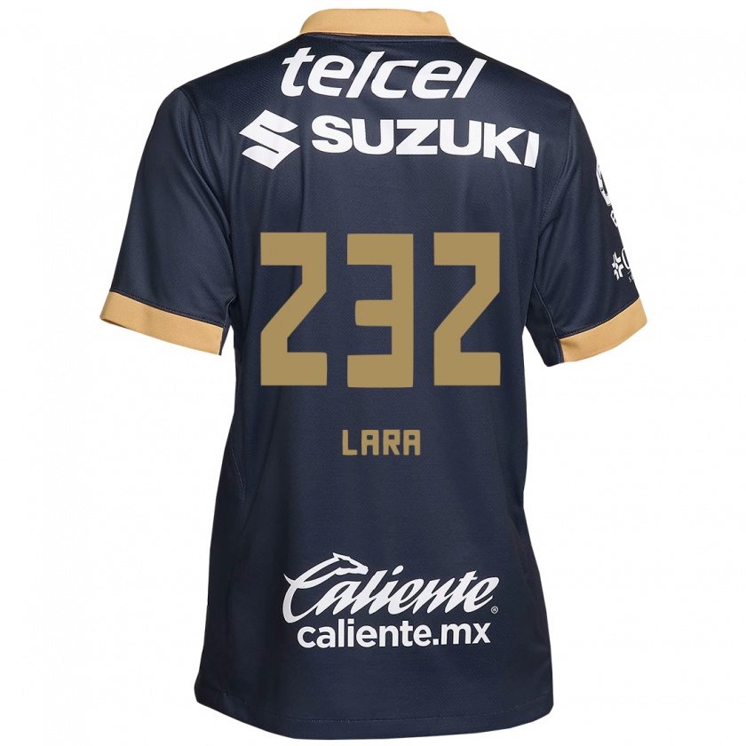 Kandiny Herren Pablo Lara #232 Obsidian Gold Weiß Auswärtstrikot Trikot 2024/25 T-Shirt Österreich